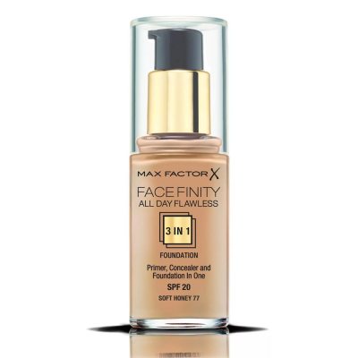 Max Factor Facefinity All Day Flawless 3 In 1 Foundation 77 Soft Honey 30ml